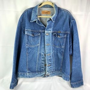 Vintage Wrangler Denim Trucker Cowboy Jacket